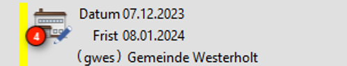Beispiel für Behördenbeteiliung im Status "In Beteiligung"